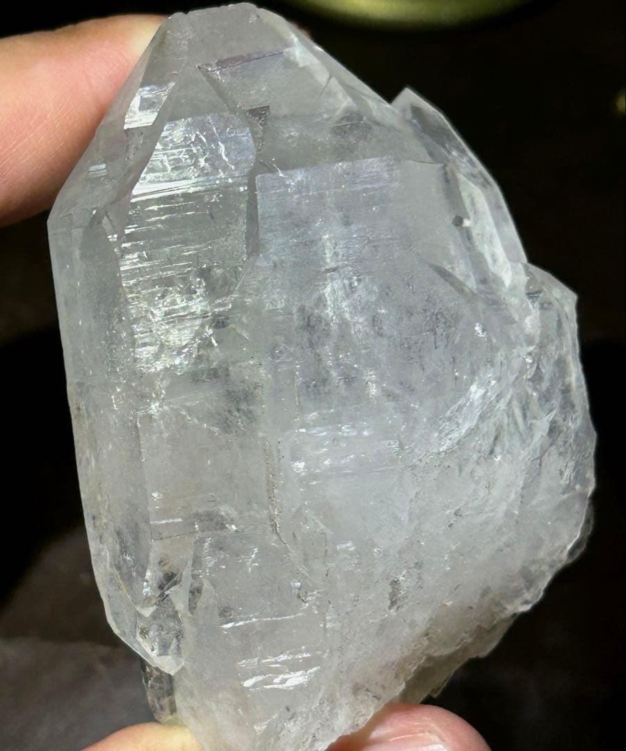 ☆別格高級品！福徳龍神秘宝②！マニカラン　トライゴニック　水晶　原石　クラスター