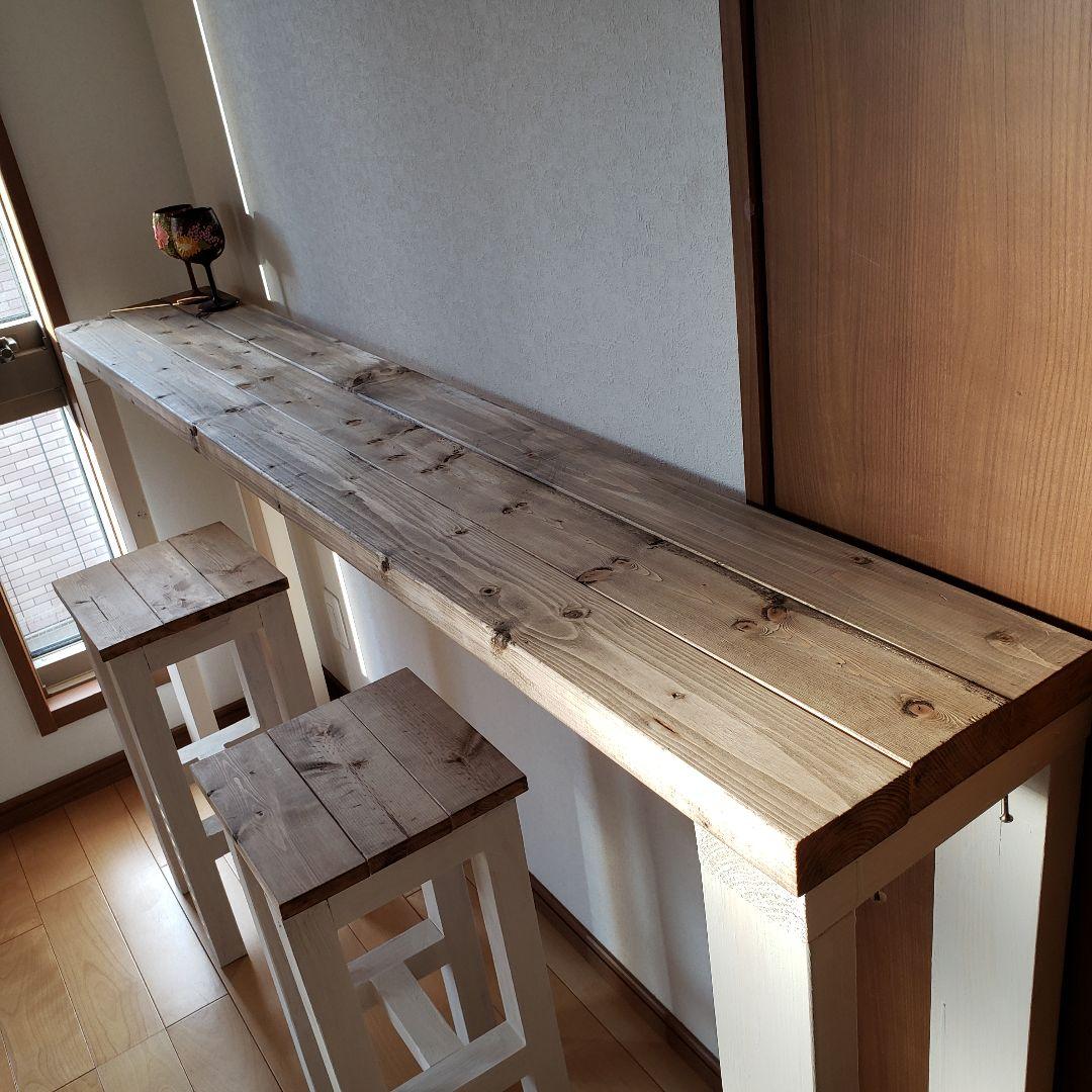 180✕27 カントリー風　ジャコビーンアンティークテーブル