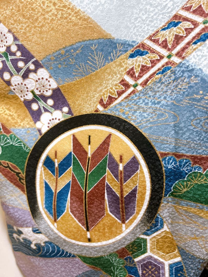 【専用出品】希少カラー♡七五三　5歳　男の子　フルセット　一式　紫　刺繍　鷹