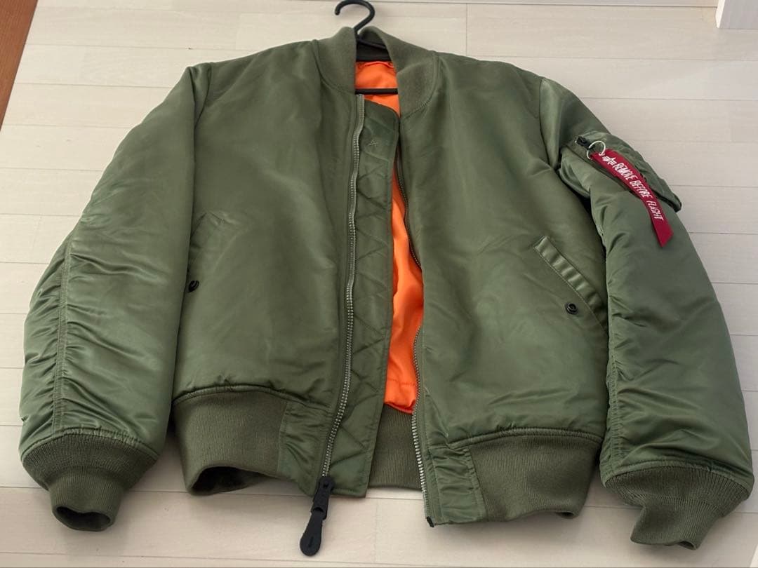 【極美品】ALPHA MA-1 フライトジャケット リバーシブル 中綿 L