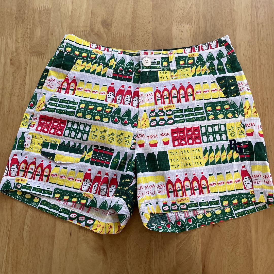 PEARLYGATES スーパーマーケット柄ショートパンツ
