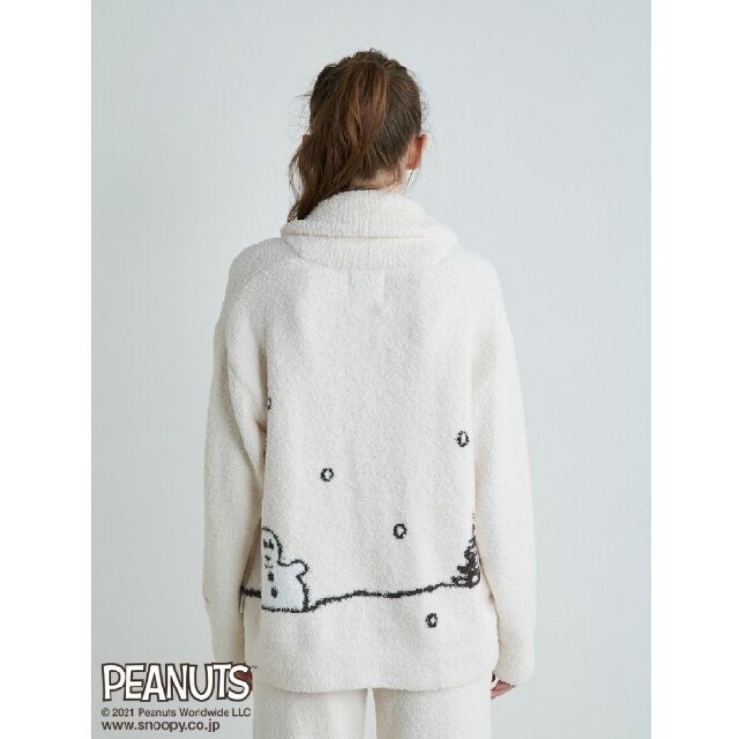 【新品タグ付き】ジェラートピケ スヌーピー カーディガン ショールカラー