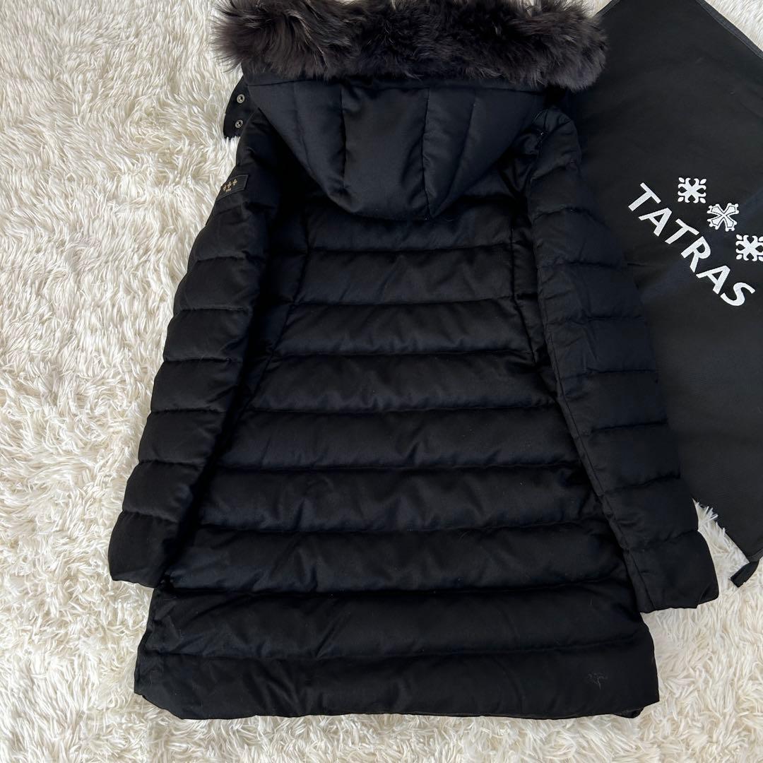 22AW タトラス LAVIANA ダウンコート ブラック ウール 黒 01 S