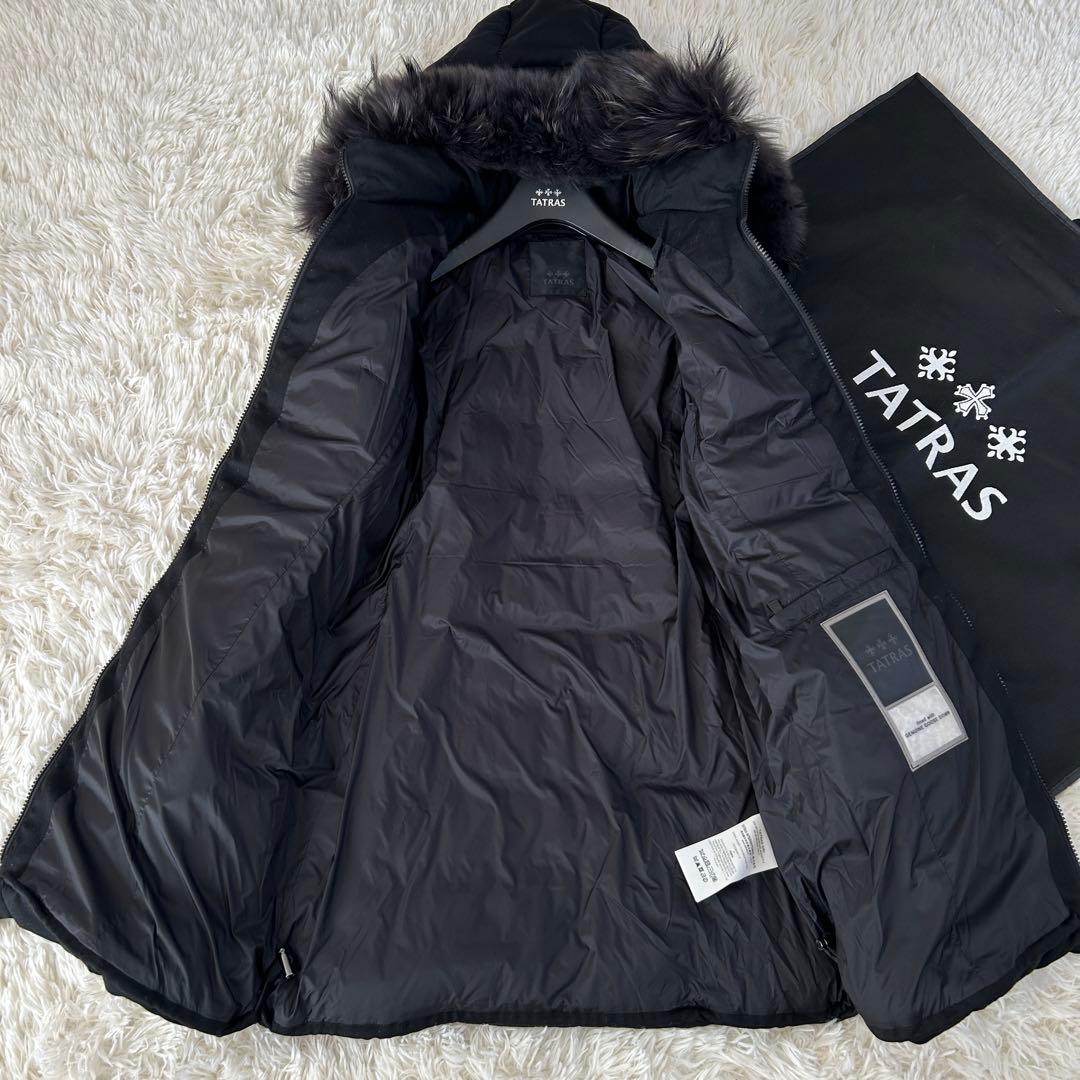 22AW タトラス LAVIANA ダウンコート ブラック ウール 黒 01 S