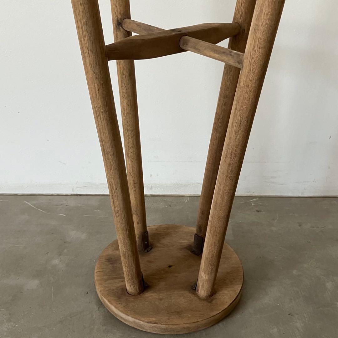 レトロ　古道具　古家具　古民家　剥離家具　ストリップド　丸椅子　南京椅子　木製