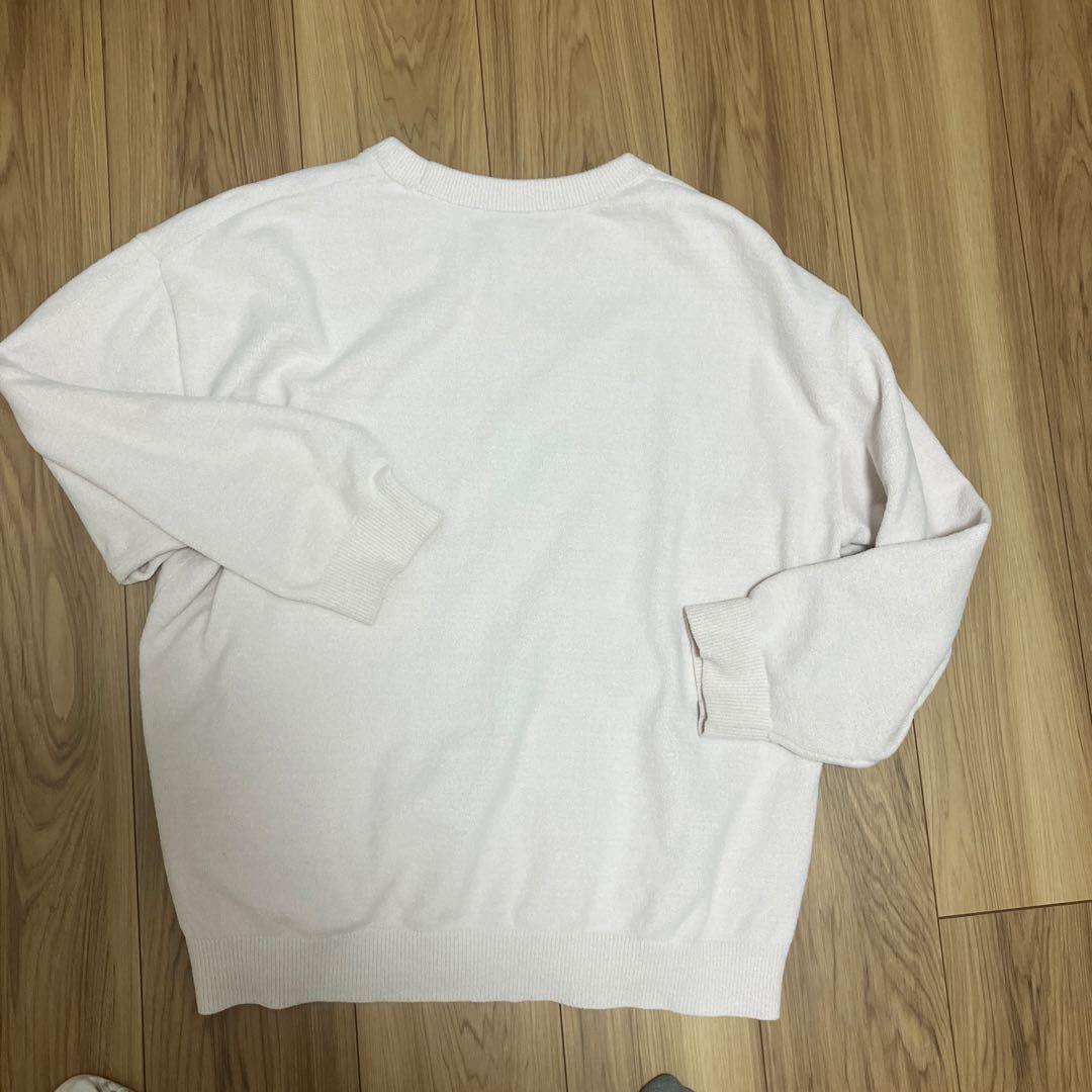 ジェラートピケ　catジャガードプルオーバー　ロングパンツ　ロンt ピンク