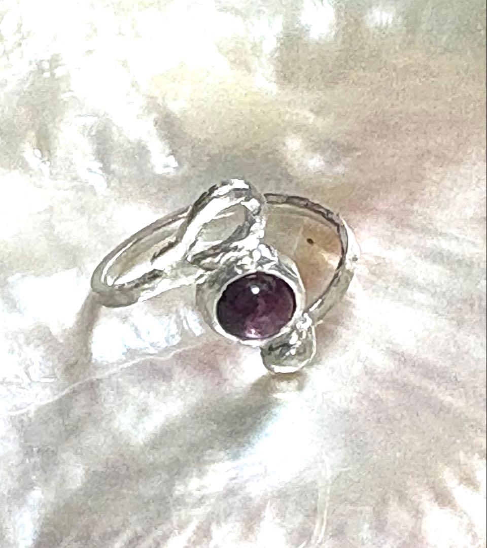 ロードライトガーネット、シルバーリング ハンドメイド