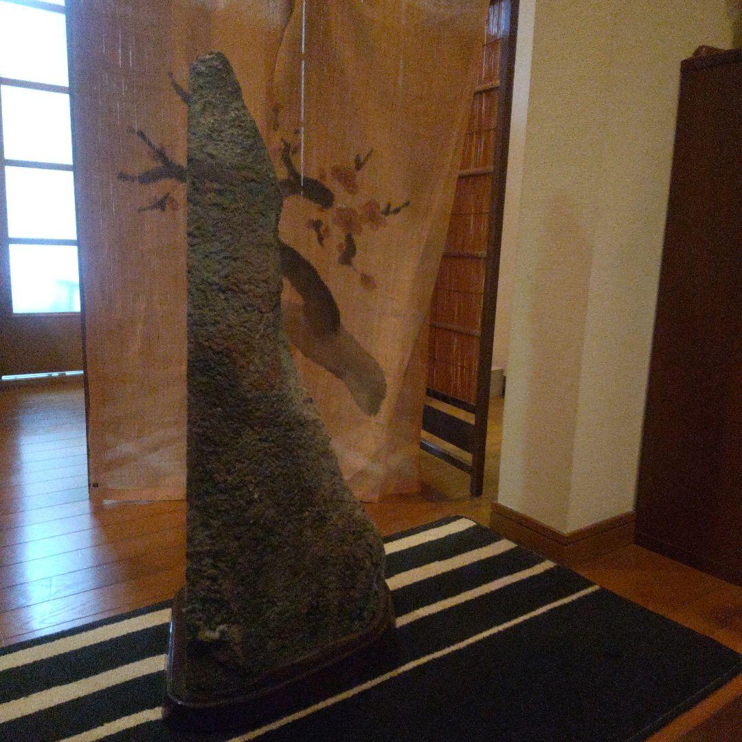 大型 天然アメジストジオード 木製台座付き 約75cm約32kg たのメル便対応