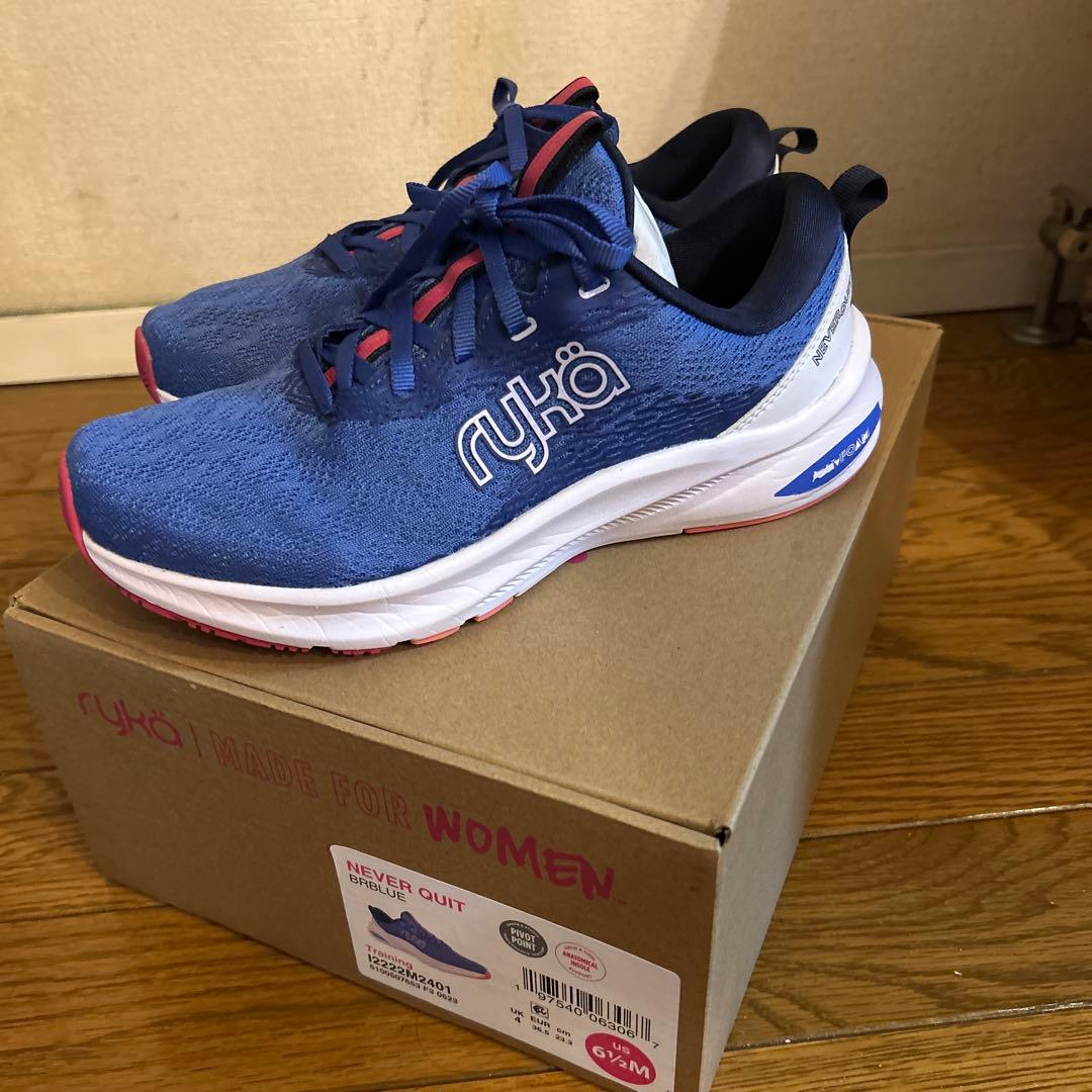 ryka NEVER QUIT BRBLUE 6.5M ジャザサイズ
