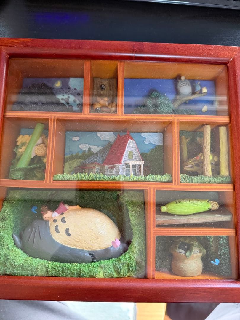 m*a様 トトロのフィギュア付き木製置物