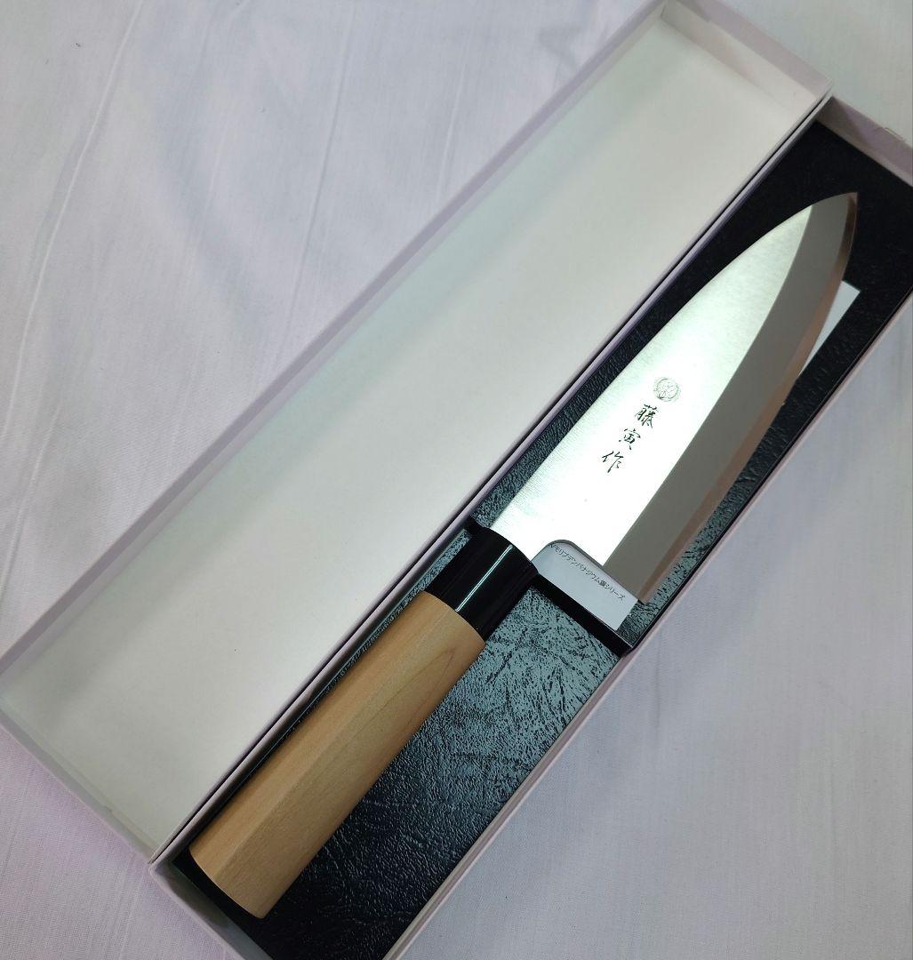 藤寅作 出刃 180mm 日本製 モリブデンバナジウム鋼 片刃 FU-1055