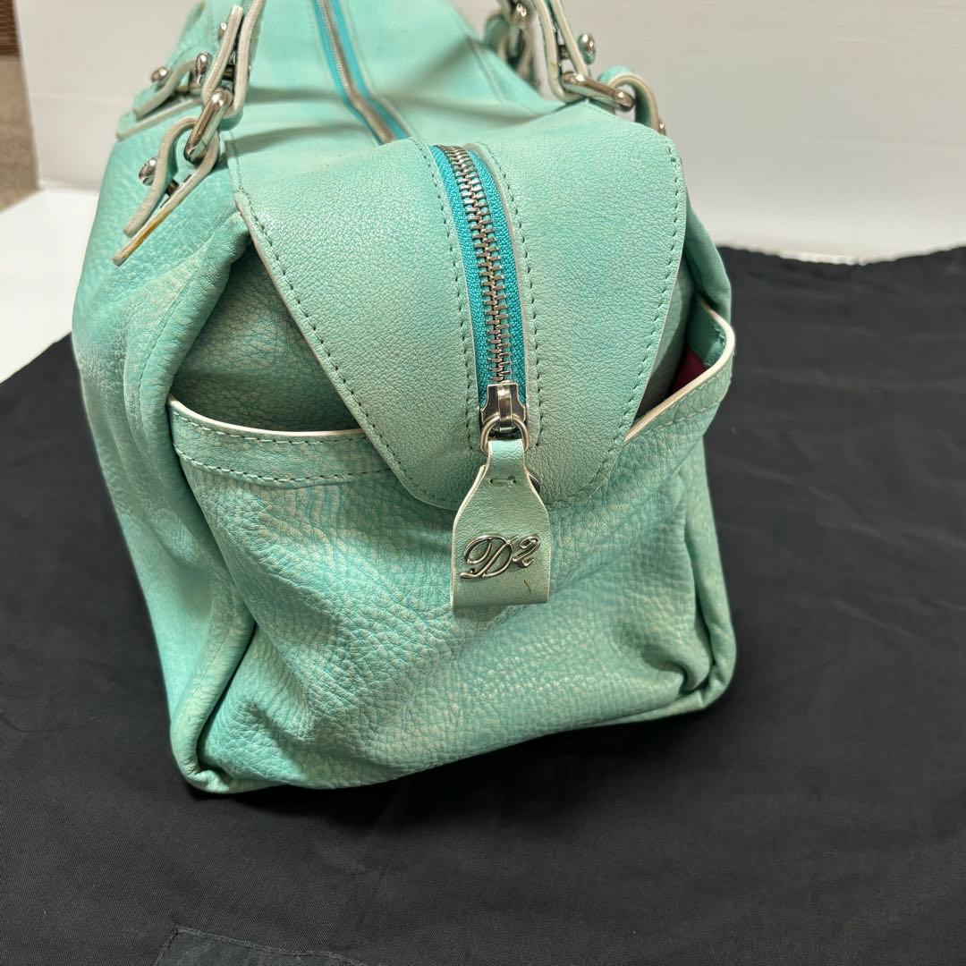 希少　DSQUARED2 ディースクエアード　レザーボストンバッグ　ダメージ加工