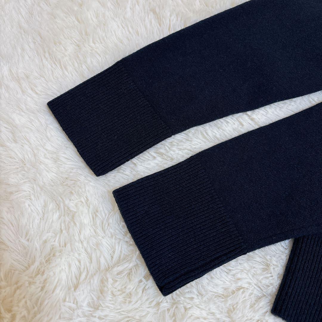 ロンハーマン 高級 カシミヤ100% カーディガン エルボーパッチ