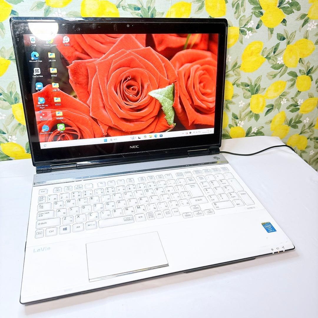ホワイトが可愛い❤️面倒な設定済みだから届いたらすぐ使える❤️Windows11❤️