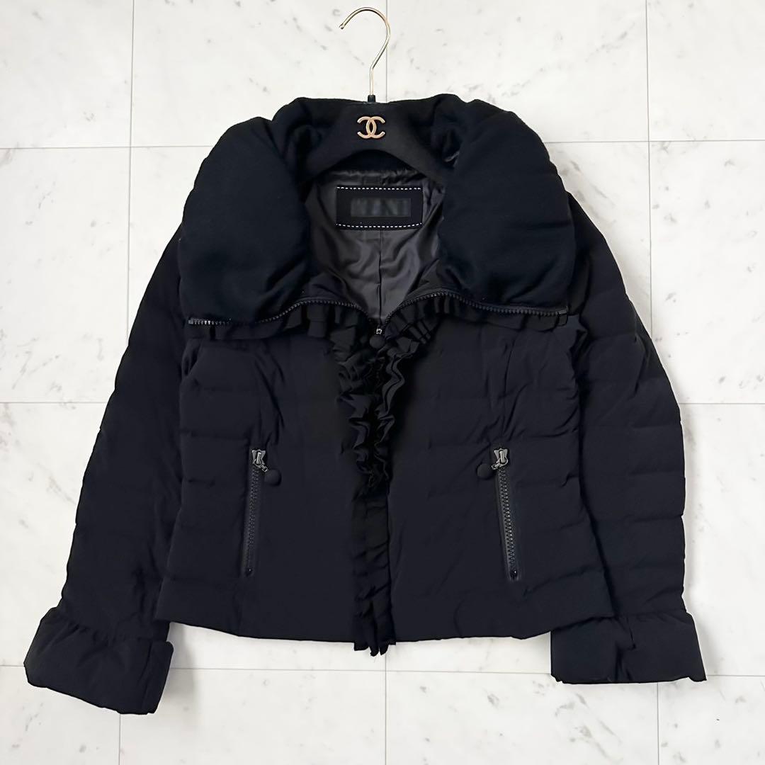 人気❤️TO BE CHIC ダウンコート　2way フリル　ブラック　L 40