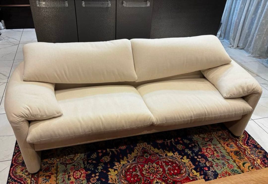 カッシーナ マラルンガ Cassina 2人掛けワイドソファ