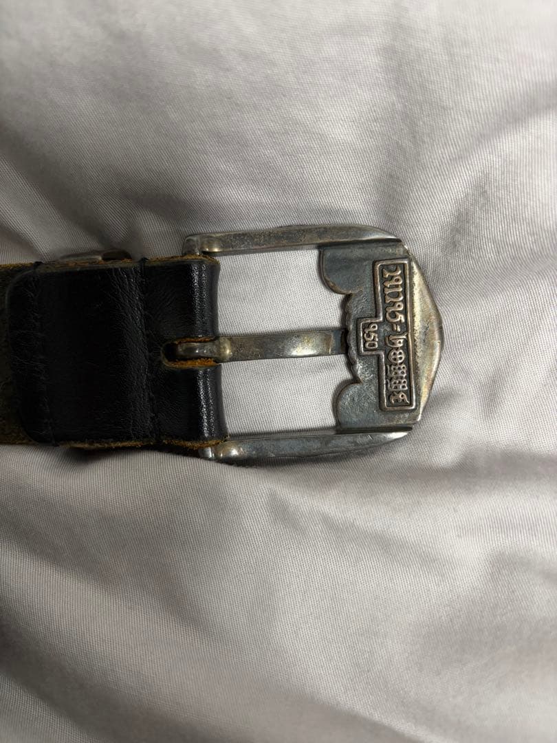 291295 革ベルト シルバー　銀　sv950刻印　バックル