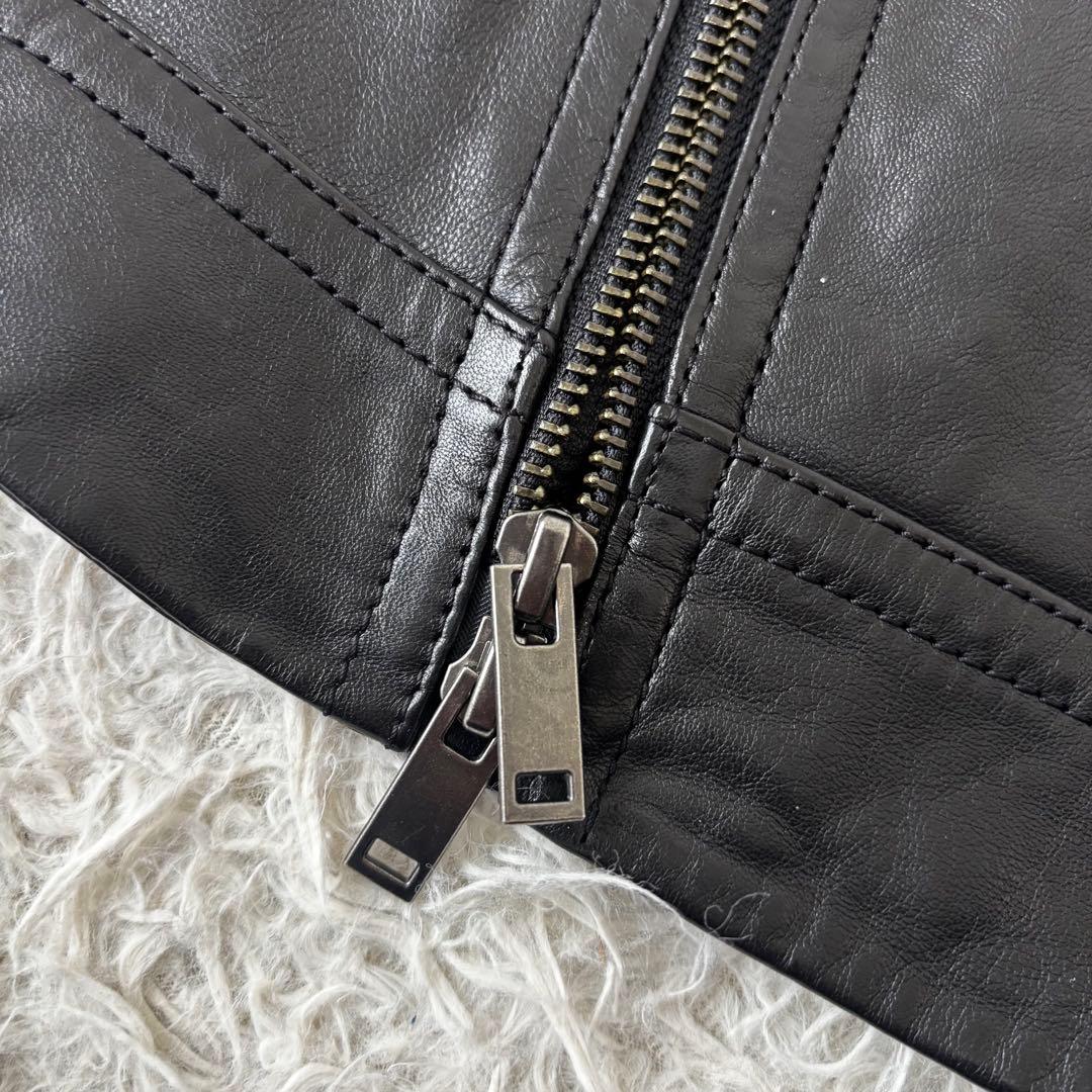 MaxMara✨未使用級　ダブルライダース　ラムレザー　ダブルジップ　現行タグ