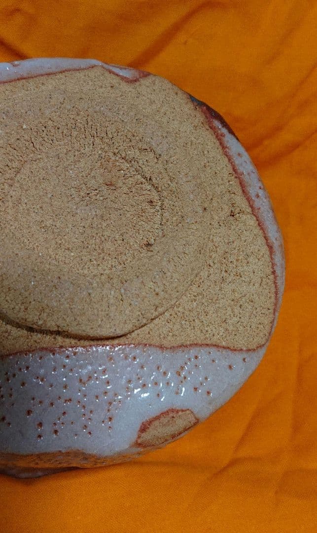 茶道具林亮二造志野抹茶茶碗