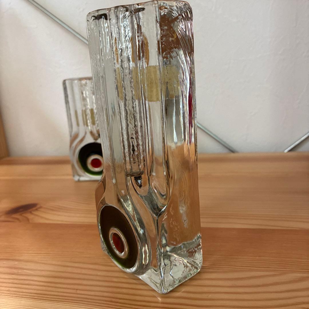 WALTHER ワルターグラス　ガラス　花瓶　フラワーベース　一輪挿し　ドイツ