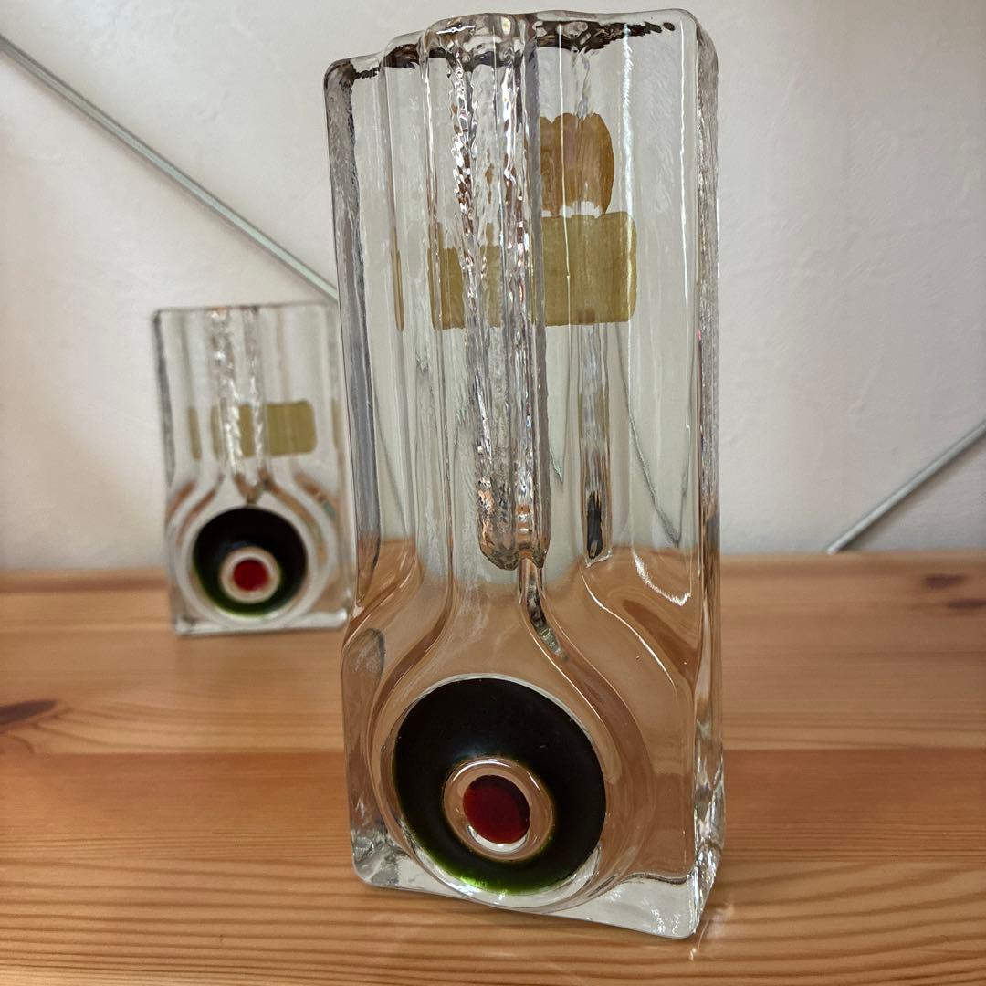 WALTHER ワルターグラス　ガラス　花瓶　フラワーベース　一輪挿し　ドイツ