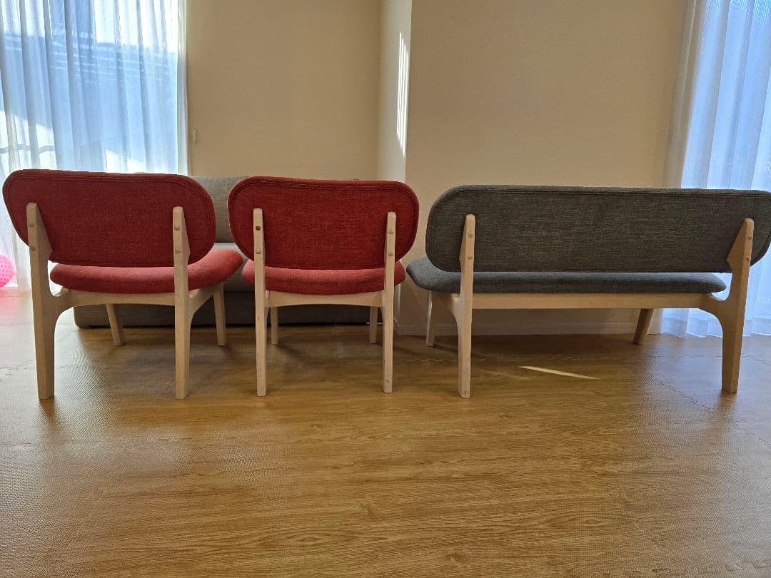 ※直接取引限定※ニトリ　ダイニングチェア　リラックスワイド3点セット