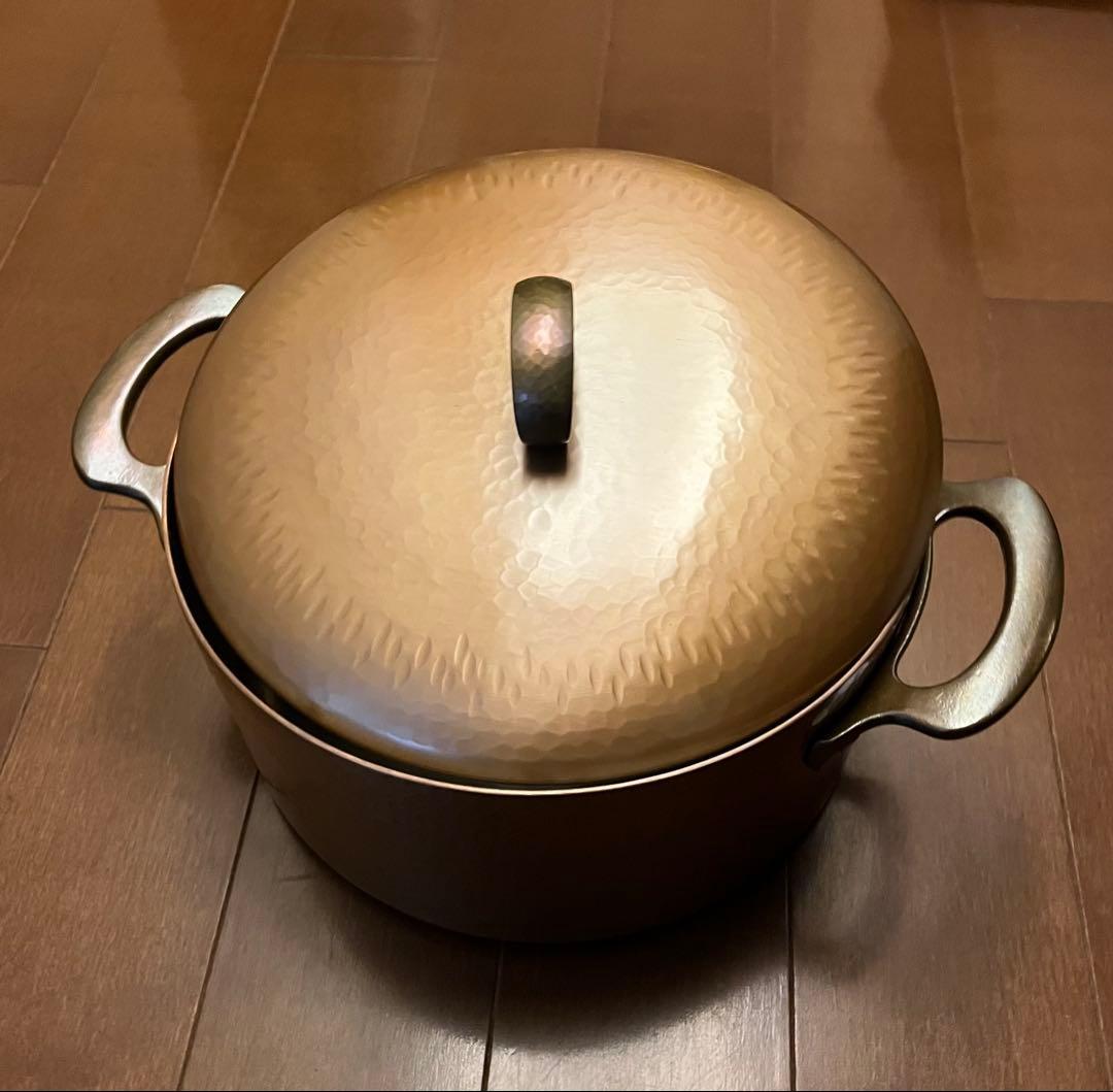 【未使用品】富貴堂 特厚銅鍋 両手鍋 24cm