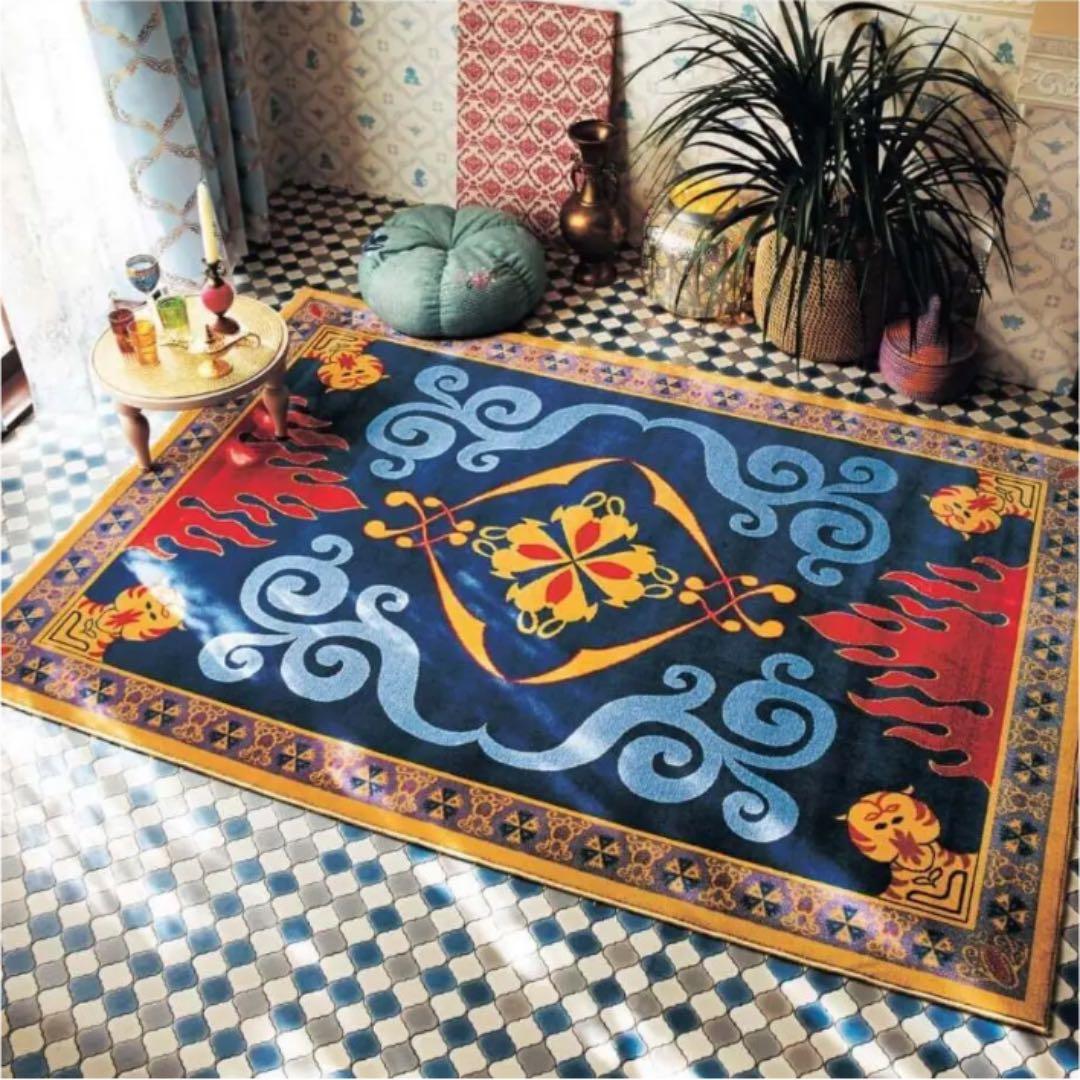 レア　ディズニープリンセス　ジャスミン　魔法の絨毯　マジックカーペット　ラグ