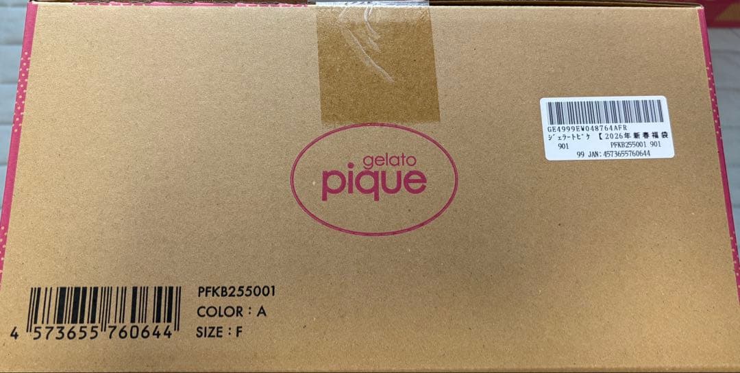 GELATO PIQUE HAPPY BOX 2026 A 福袋　新品未開封