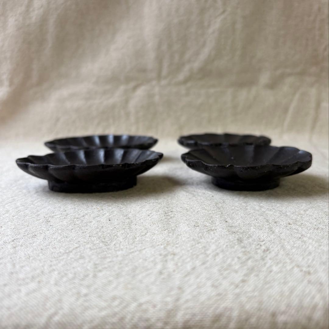 高島大樹 輪花 豆皿 小皿4枚セット 作家 器