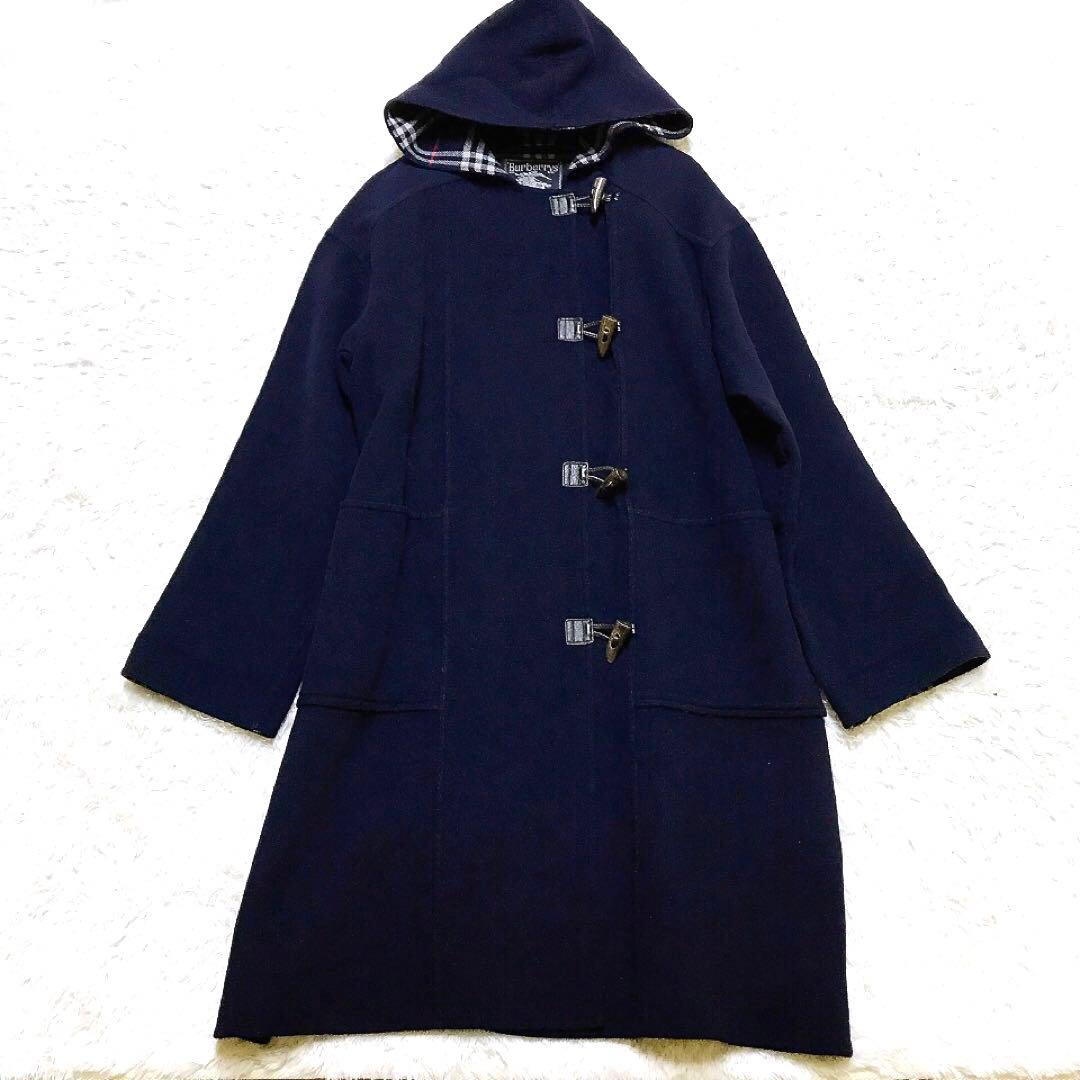美品꧁バーバリーズ꧂フード付き リバーコート ダッフルコート カシミヤ M