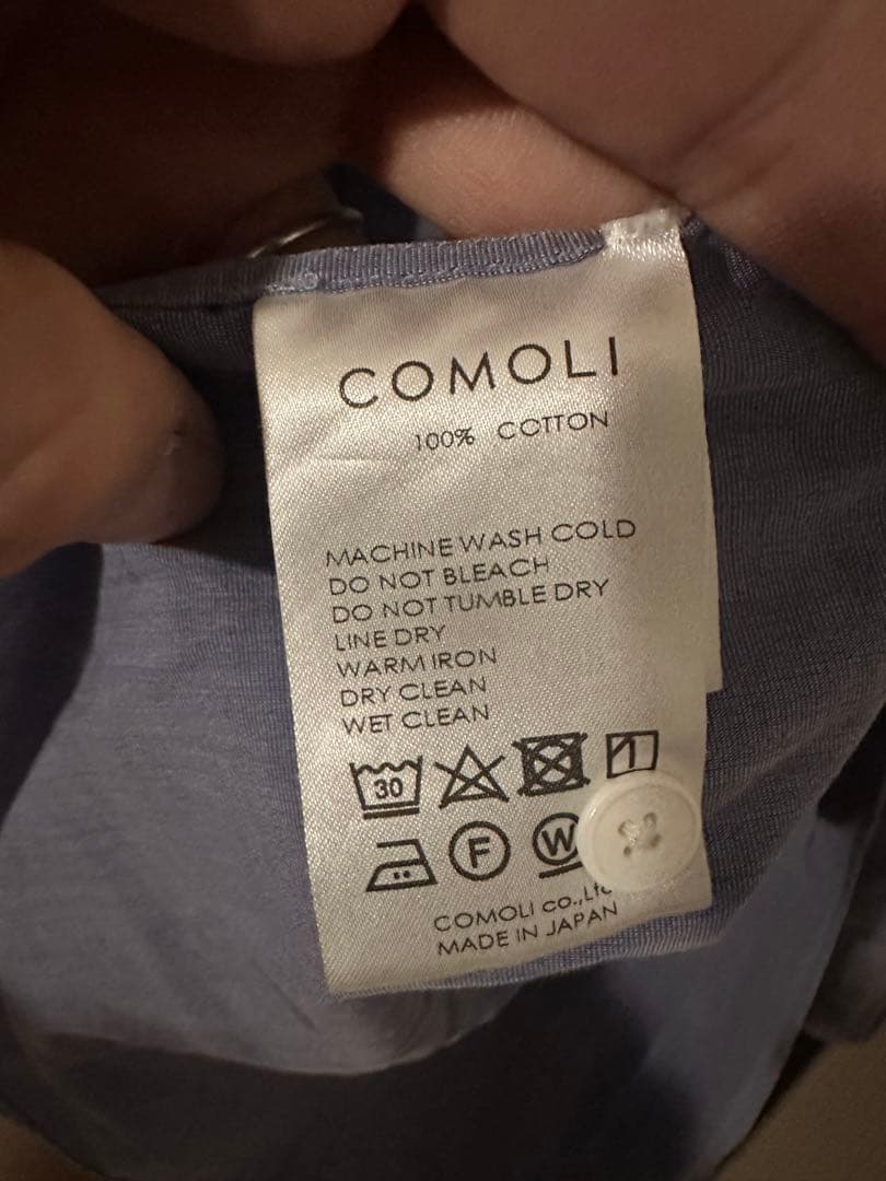 COMOLIシャツ　SAX 3