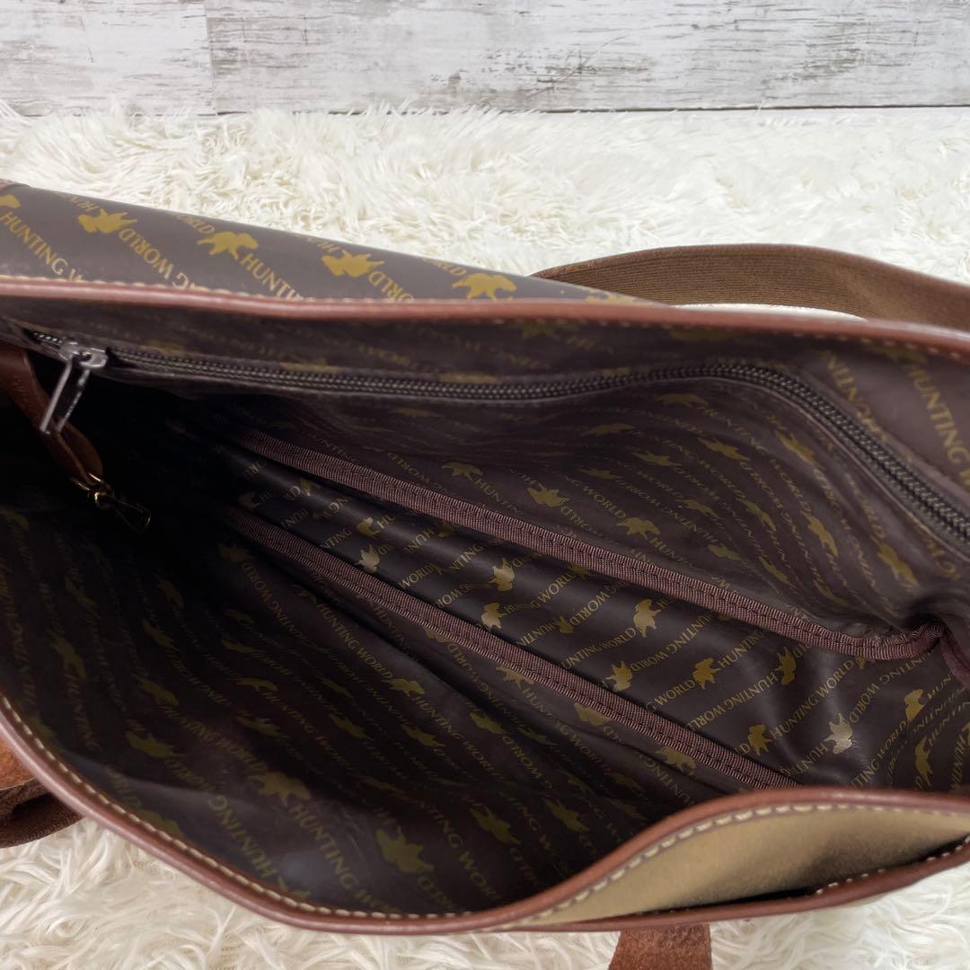 ハンティングワールド メッセンジャーバッグ カーキ