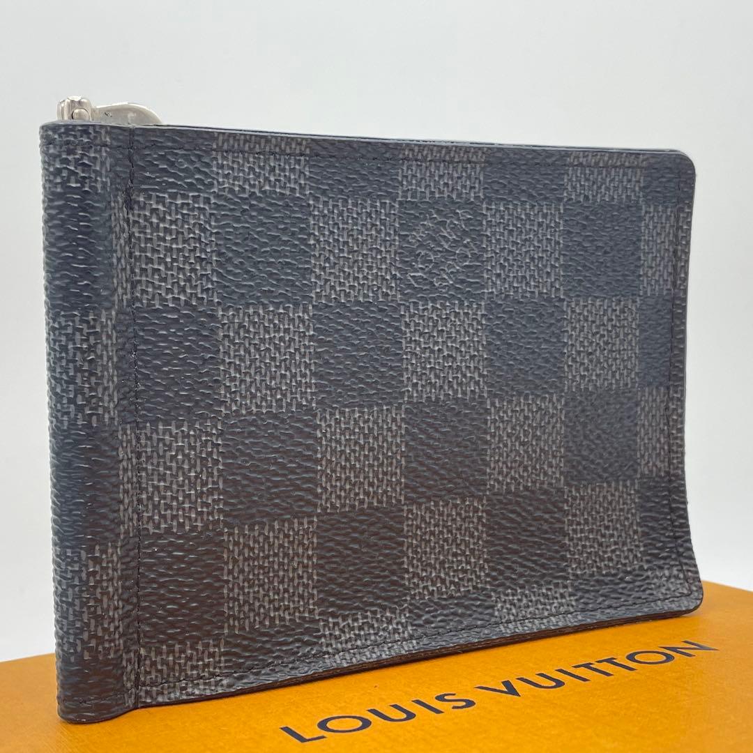 ヴィトン　マネークリップ　ダミエグラファット　メンズ　ブラック