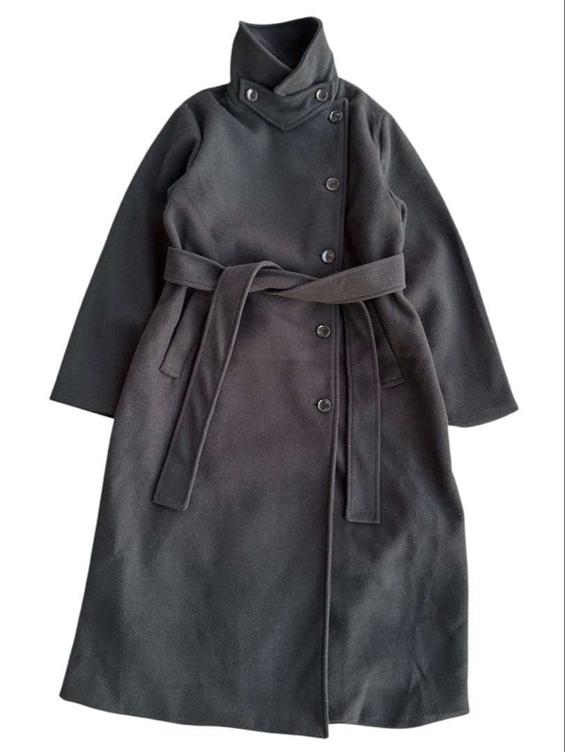 ジャケット・アウター high neck button design coat