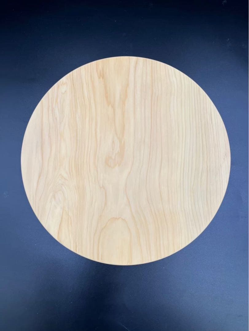 [即購入OK] 本榧(ほんかや) 円形まな板　無垢材一枚物　新品未使用　極上品