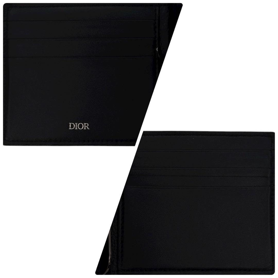 極美品 ディオール マネークリップ CDロゴ 財布 札入れ カード コンパクト