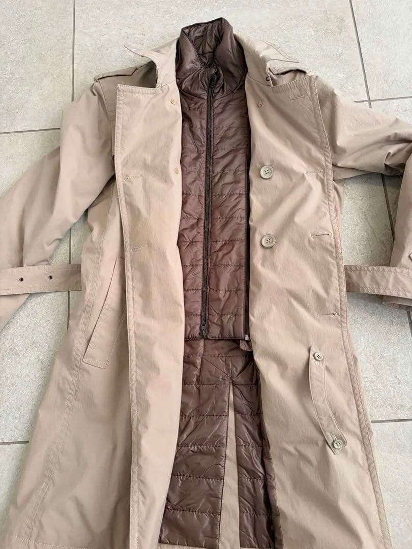 HERNO ダブルブレスト トレンチコート ライナー付き