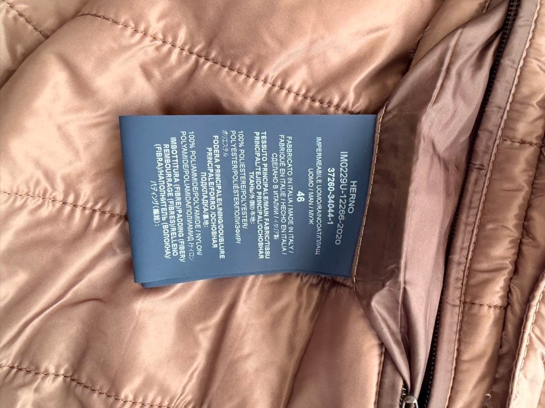 HERNO ダブルブレスト トレンチコート ライナー付き