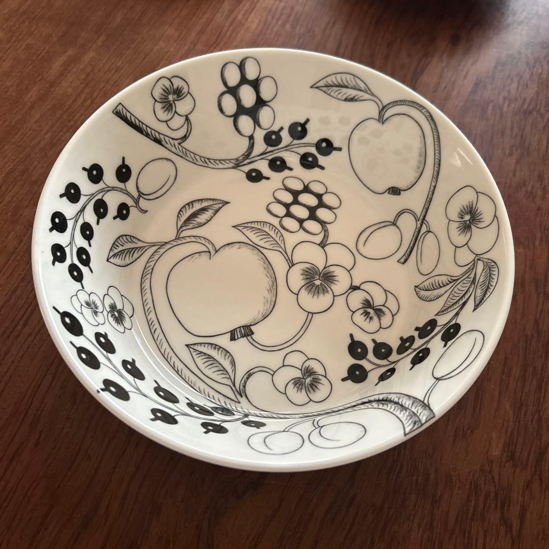 アラビア　パラティッシ ボウル 黒　23 旧ロゴ　廃盤色