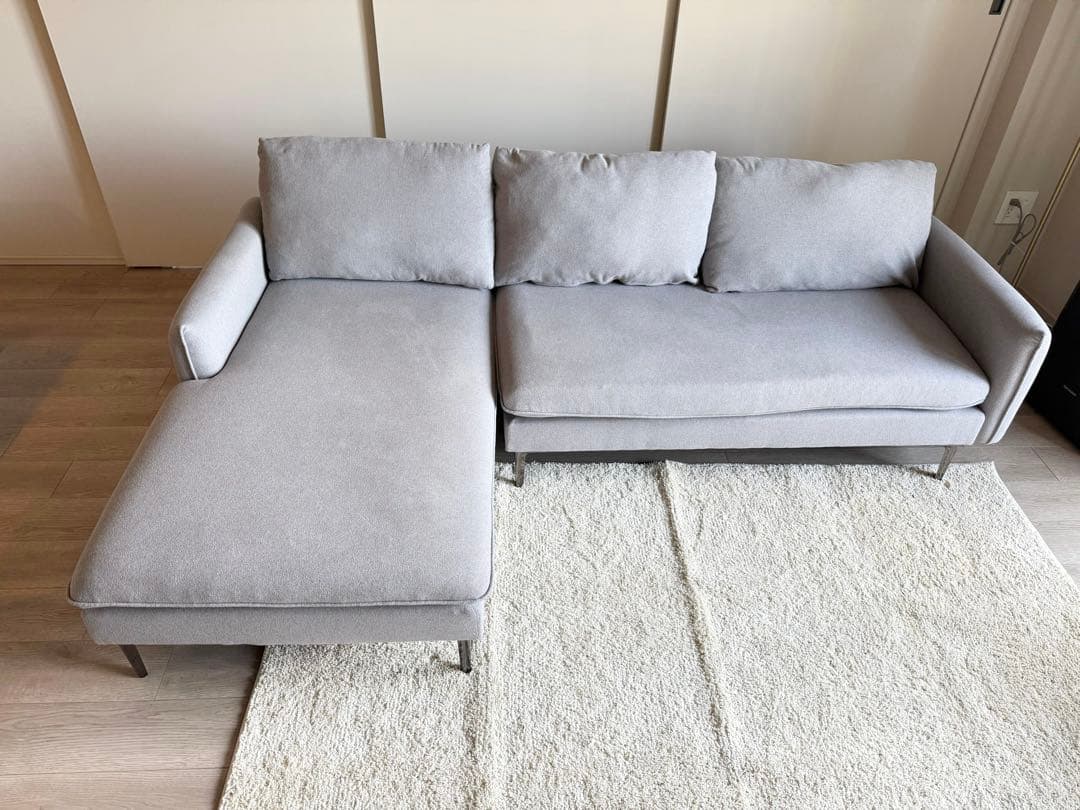 グレー コーナーソファー