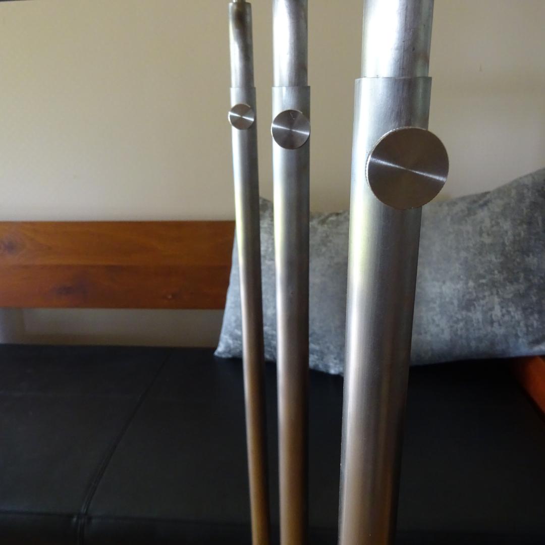 3点　ステンレス× ハンガーラック スタンド アイアン アンティーク調 アパレル