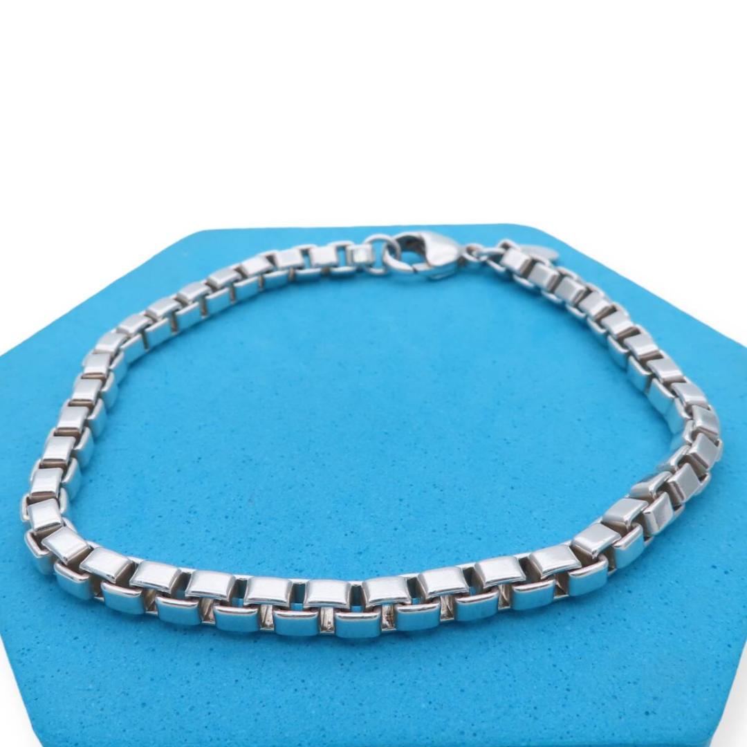 ティファニー ベネチアン シルバー ブレスレット SV925 メンズ YO511