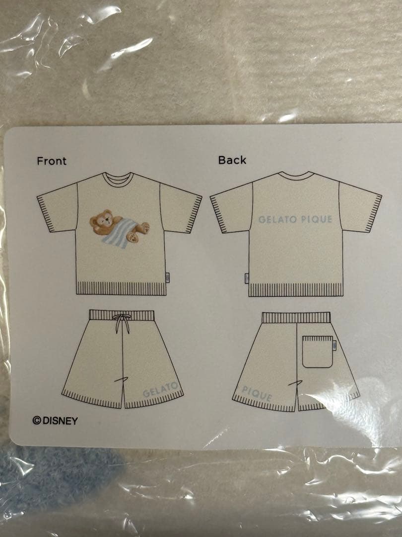 ★★【新品未使用】ジェラートピケ　ダッフィー　ルームウエアセット　半袖