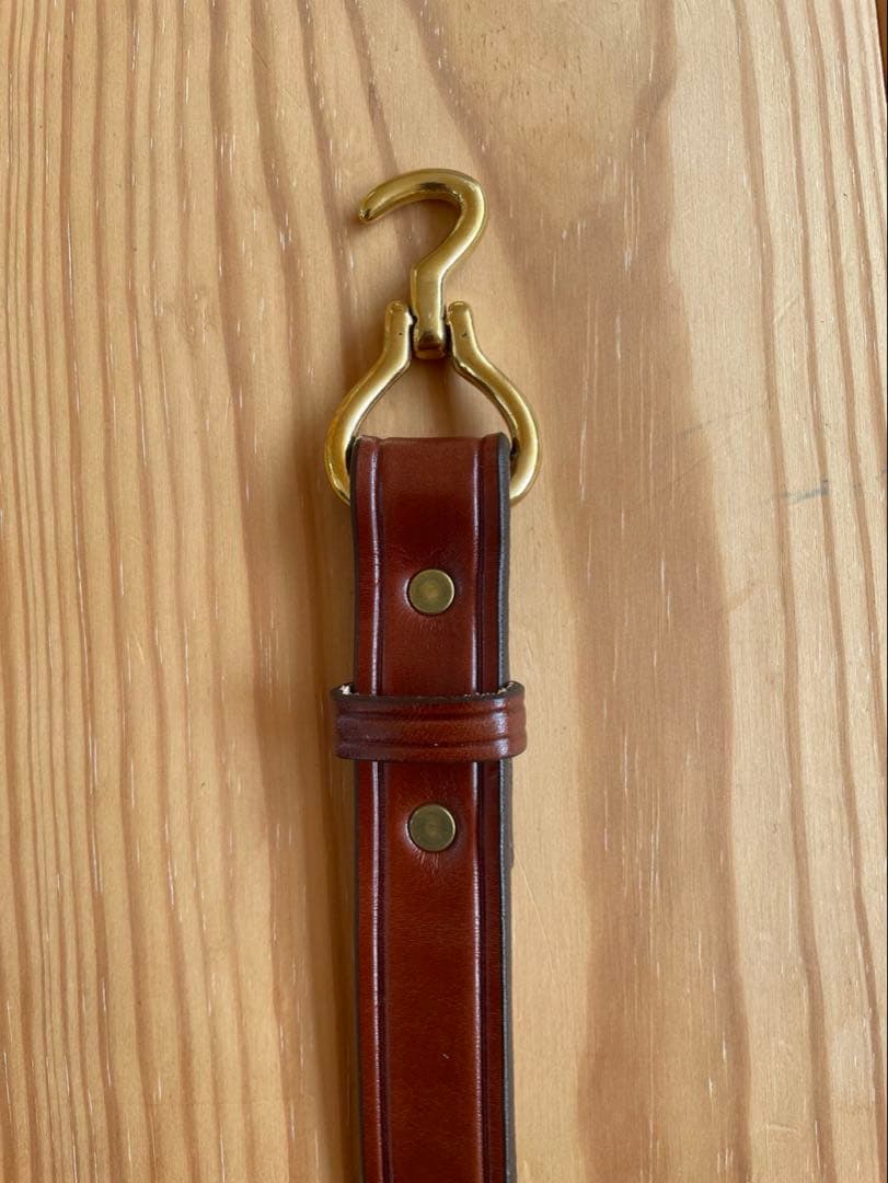 新品 TORY leather 32インチ フック ベルト 幅1インチ オーク