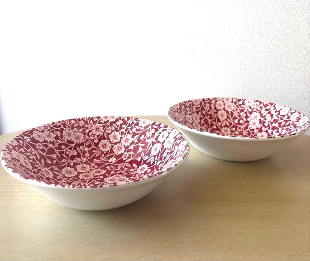 Burleigh バーレイ レッドキャリコ　シリアルボールペア　新品未使用