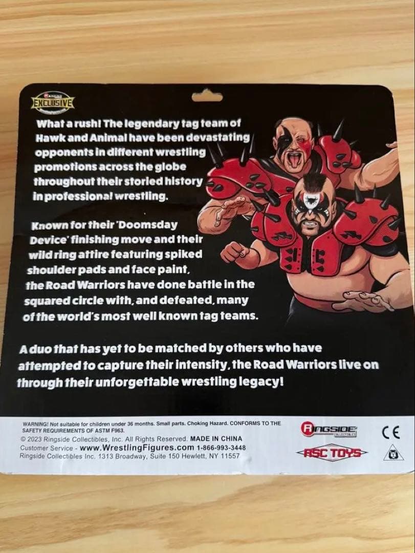 【未開封】プロレス ロードウォリアーズ　WWE フィギュア