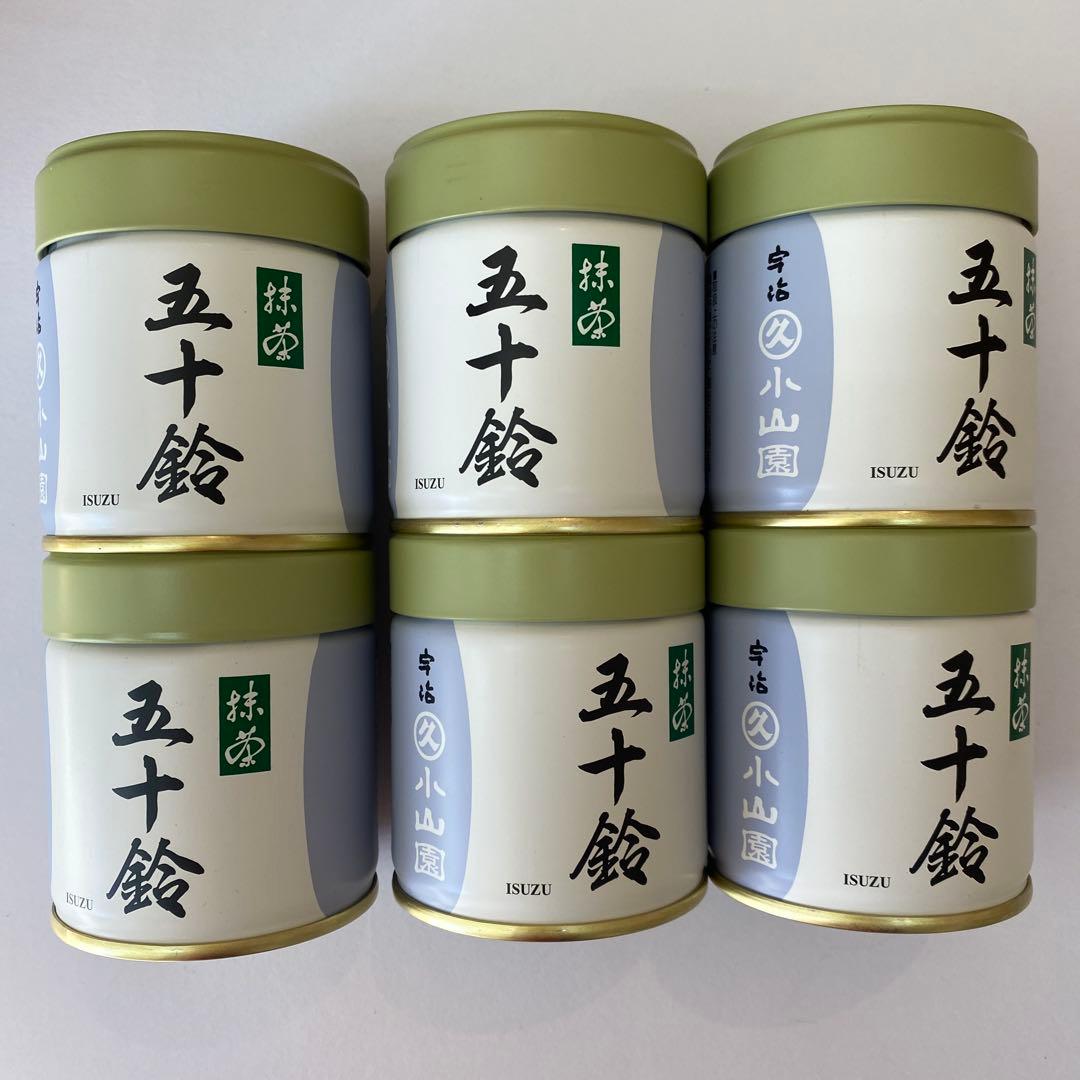 抹茶丸久小山園五十鈴40g6缶セット
