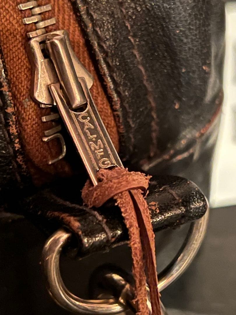 レインボーカントリー　ホースハイドレザーショルダーポーチ　ウエストバッグ