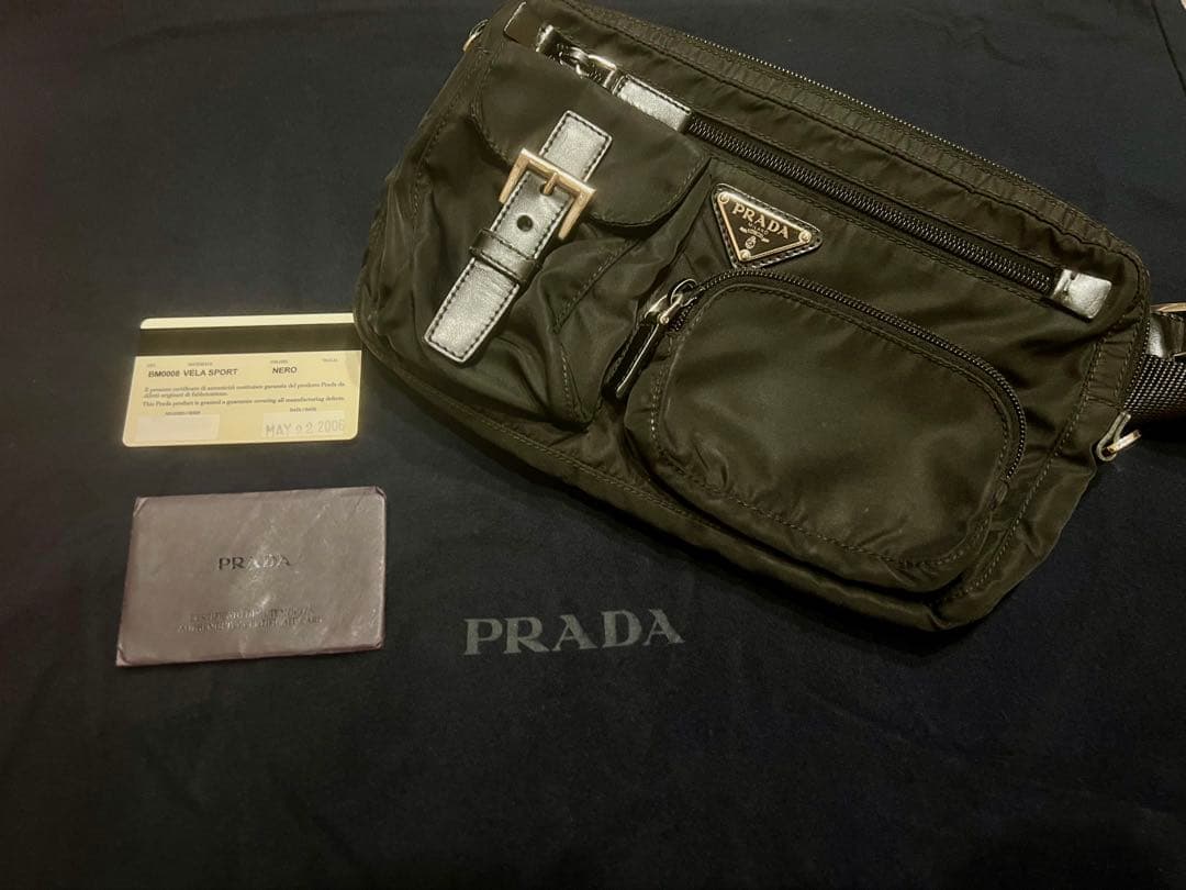 PRADA プラダ　ナイロン　ウエストバック